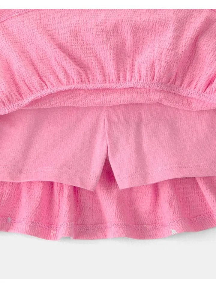 Комплект одежды с принтом 2tlg. Outfit Carter'S, розовый — фото 2