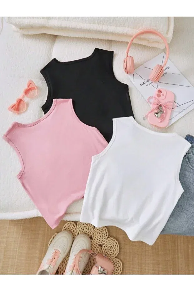 Детская футболка для девочек с принтом Morning Kids, Blackpinkwhiteasb — фото 2