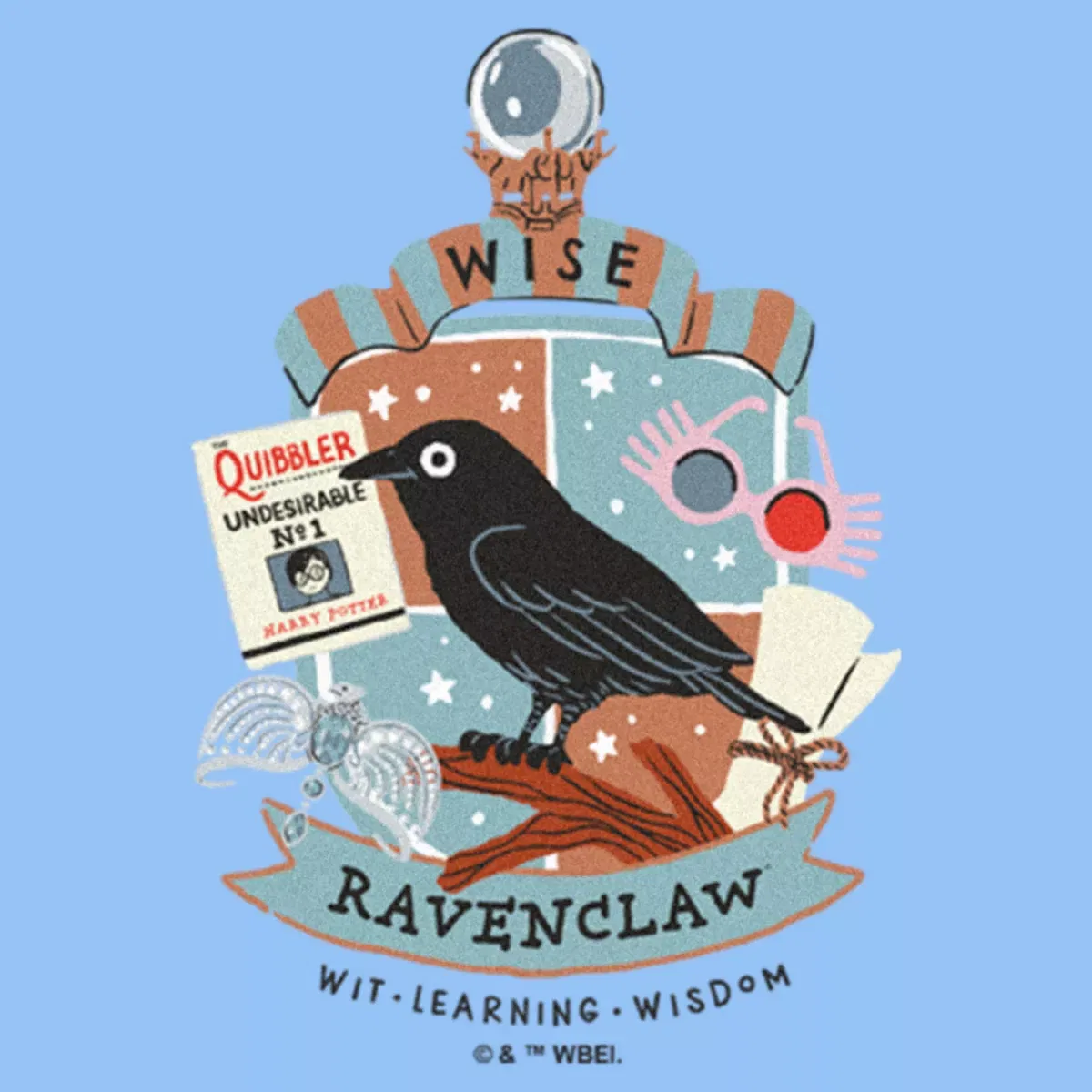 Детский боди с коротким рукавом Harry Potter, Light Blue — фото 2