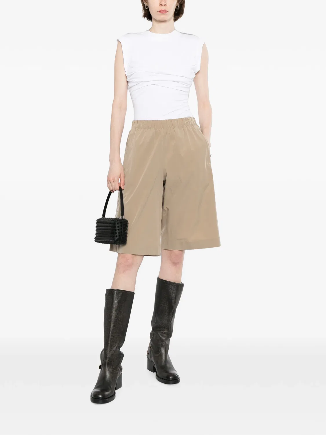 Многослойный топ Alexander Wang, белый — фото 2