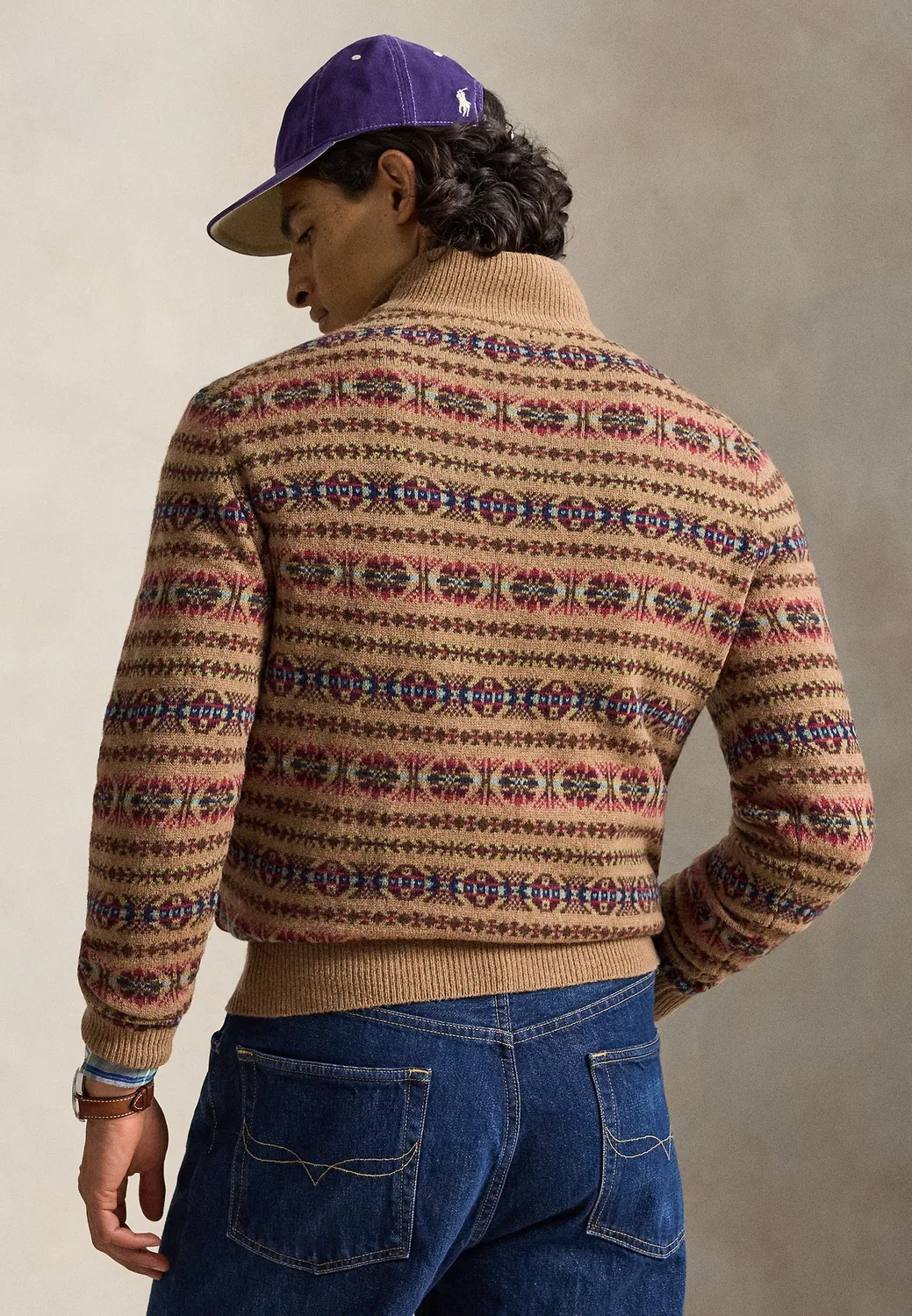Шерстяной свитер с высоким воротником в стиле Fair Isle Polo Ralph Lauren, Multi Combo — фото 3