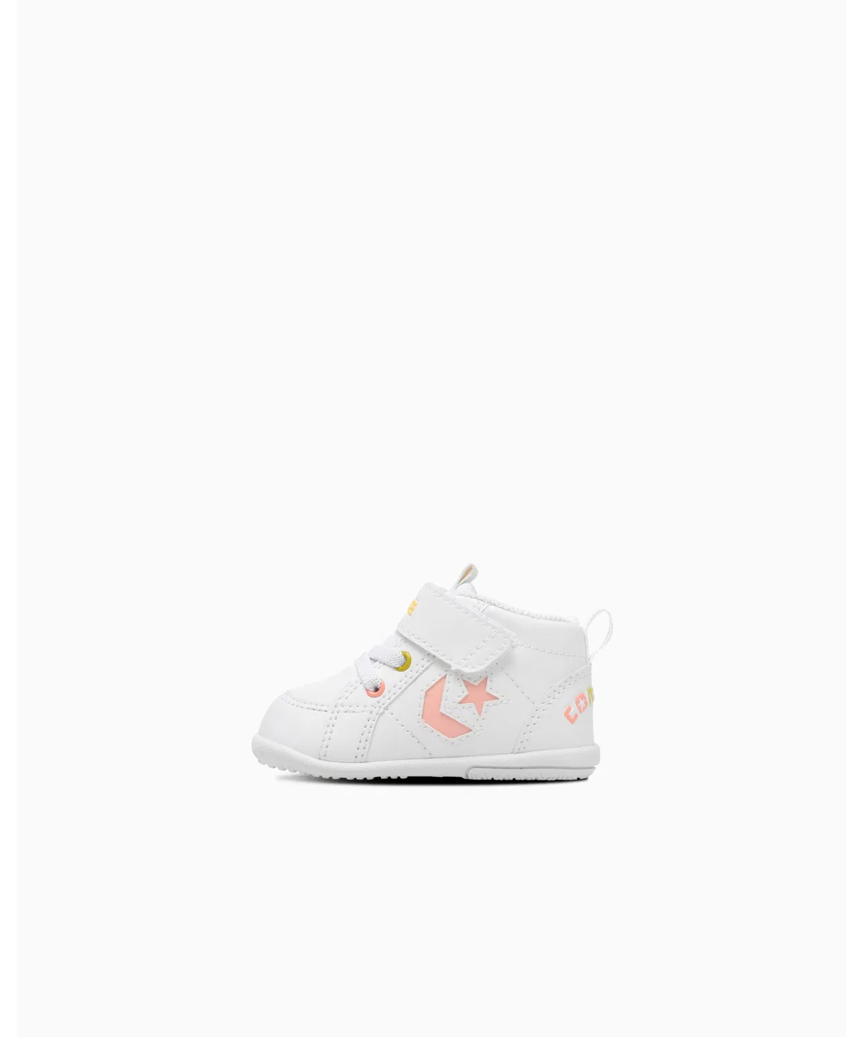 Детские кроссовки мид-кат с липучкой MINI INCHSTAR CONVERSE ALL STAR, White — фото 2