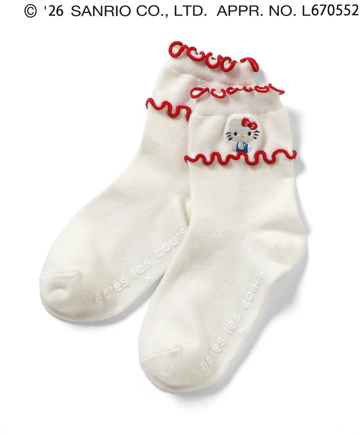 Детские носки с принтом Sanrio Characters Melow Socks Sanrio, Ivory — фото 2