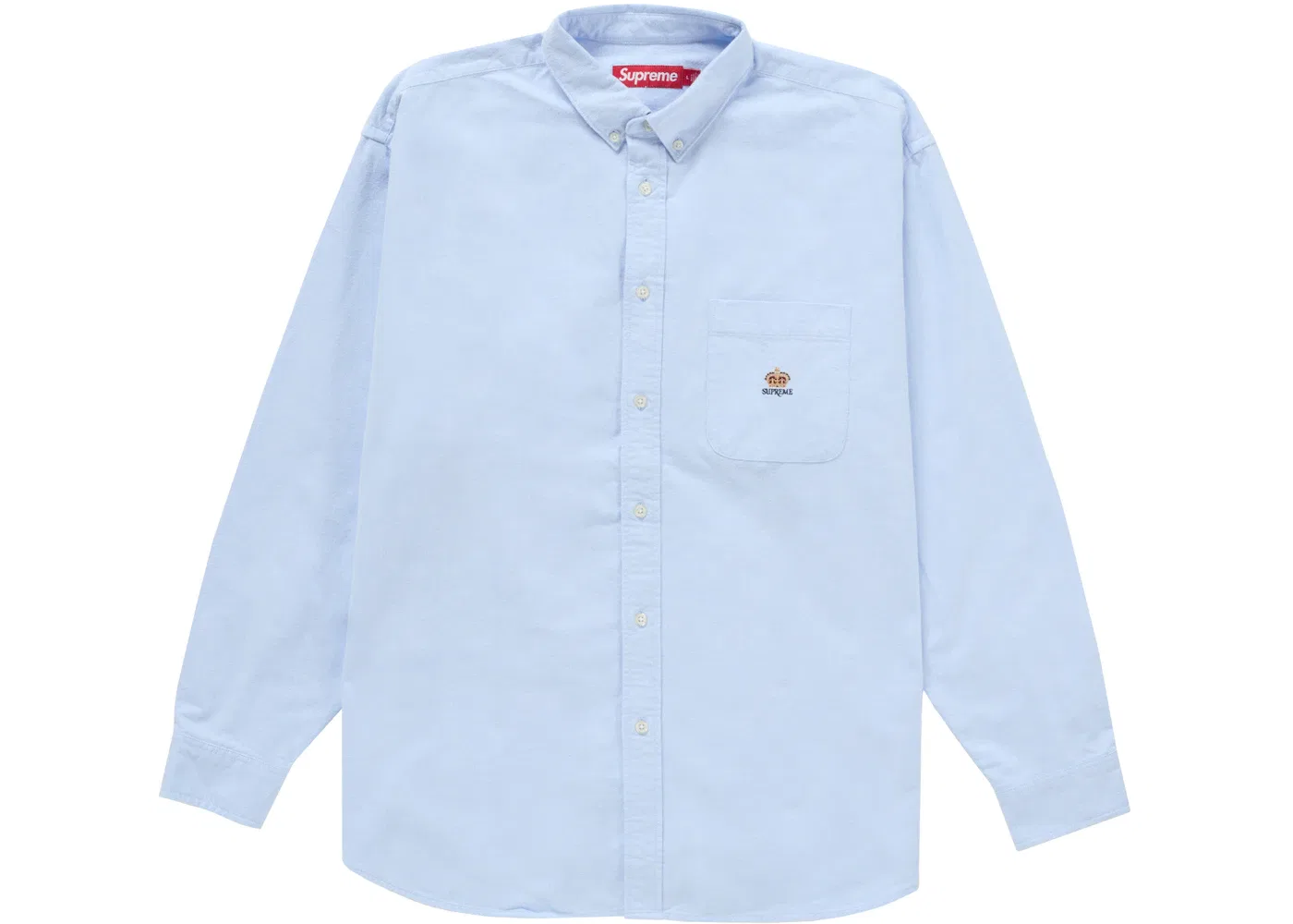 Мужская рубашка из фланели с принтом в клетку Supreme, Light Blue