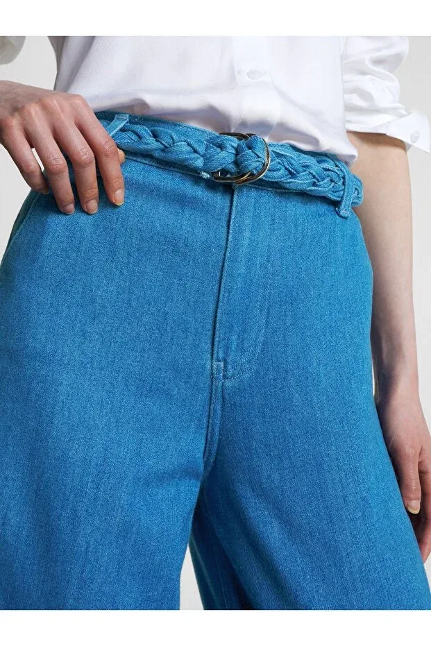 Женские джинсы с широкими штанинами Emmy Tommy Hilfiger, Lead Blue — фото 2