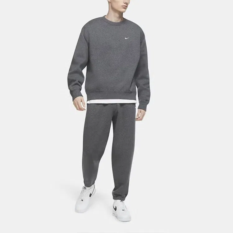 Пуловер спортивный с круглым вымрезом Nike, серый — фото 2