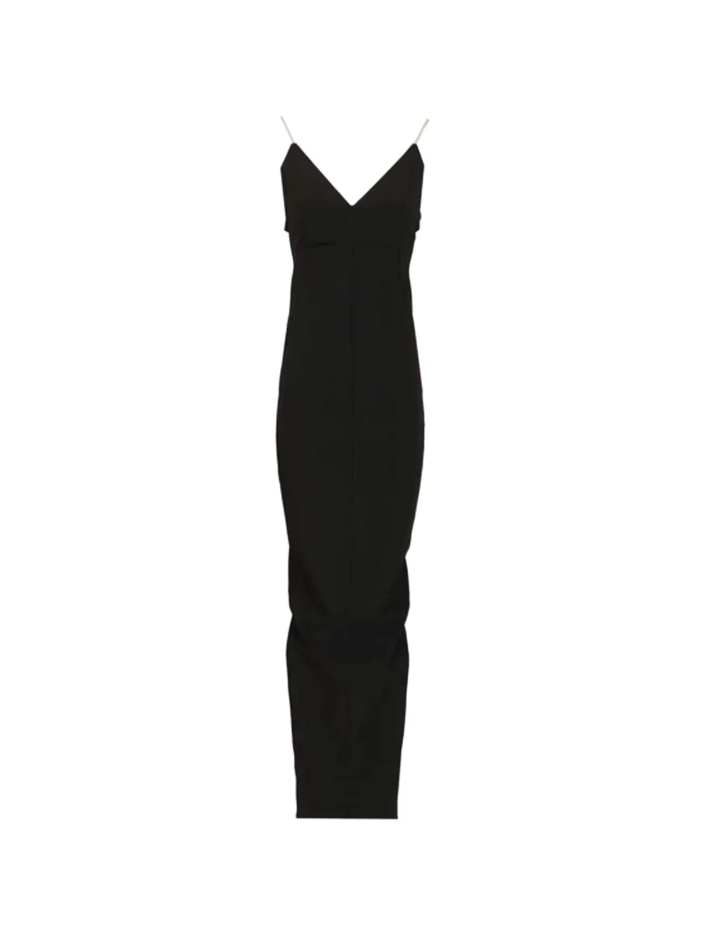 Макси-платье с V-образным вырезом Rick Owens, черный
