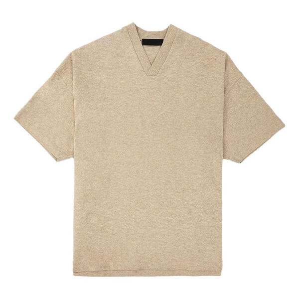 

Футболка fw23 v-neck t-shirt 'gold heather' Fear Of God Essentials, золотой