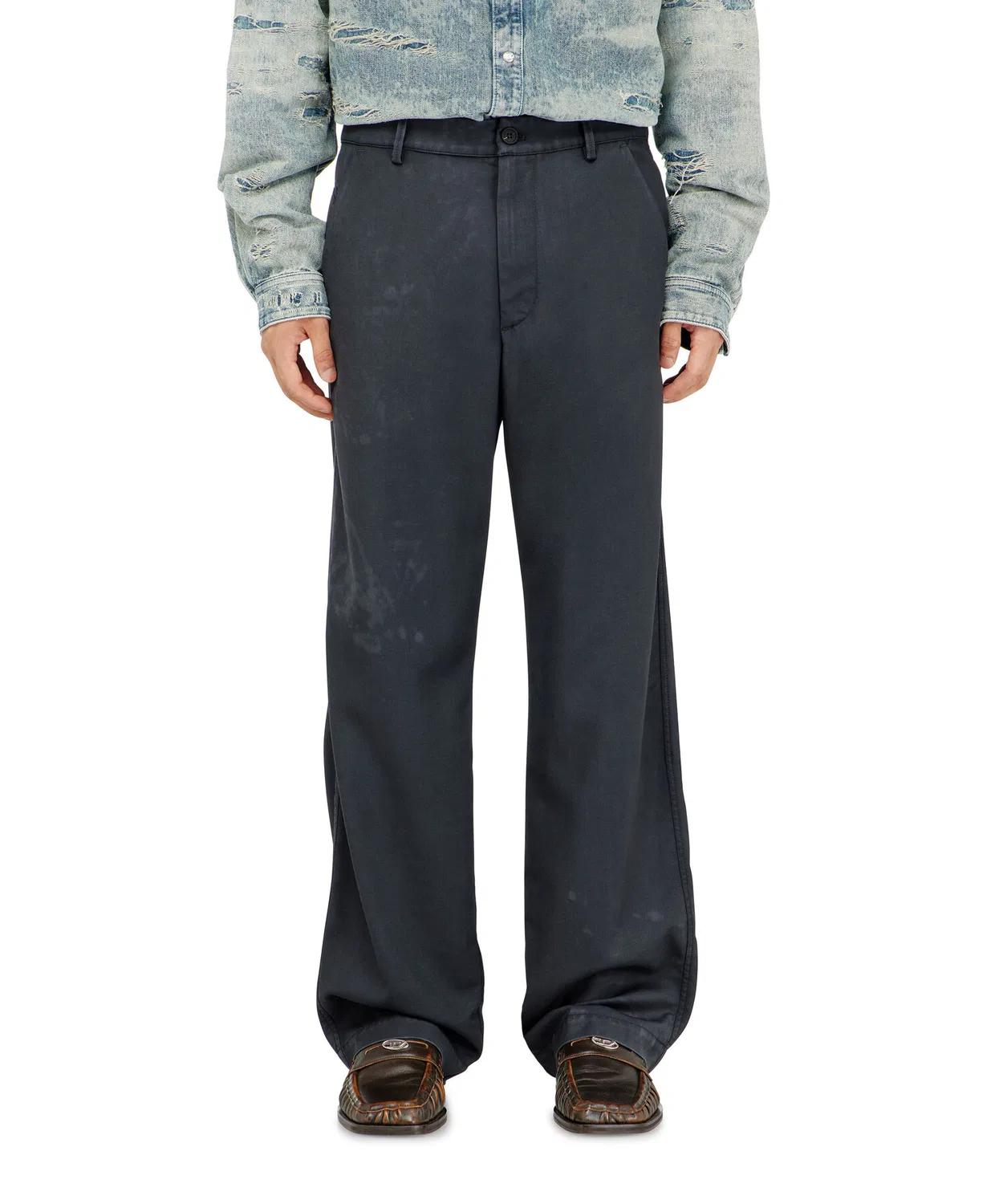 Мужские брюки чинос с принтом P-HANT-CHINO-AECB DIESEL, Black