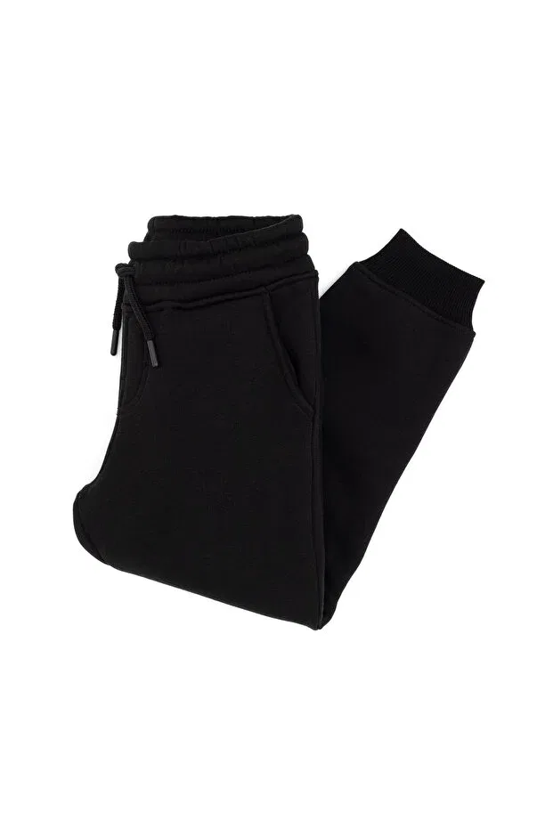 Детские спортивные штаны для мальчиков с начесом U.S. Polo Assn., Black