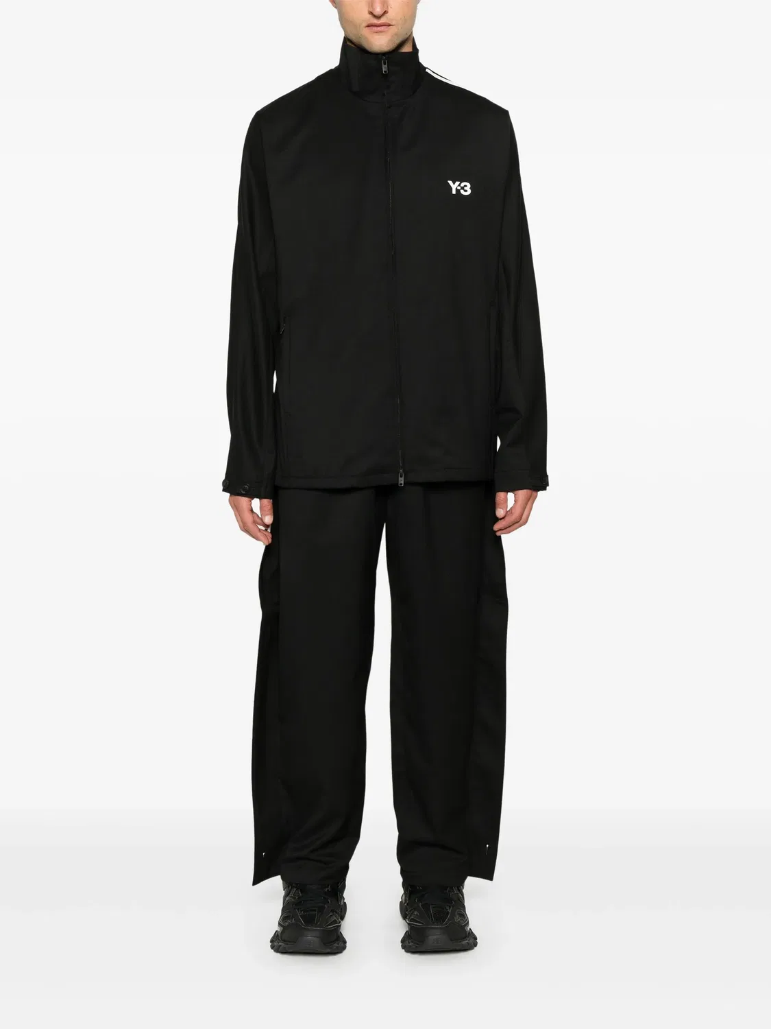Трехполосные брюки-треккинги Adidas, черный — фото 2