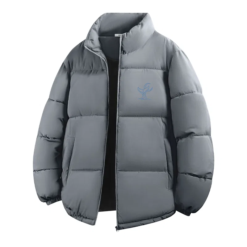 Детская пуховая куртка Moonlit Whale Chest Logo MINISO, Dark Gray
