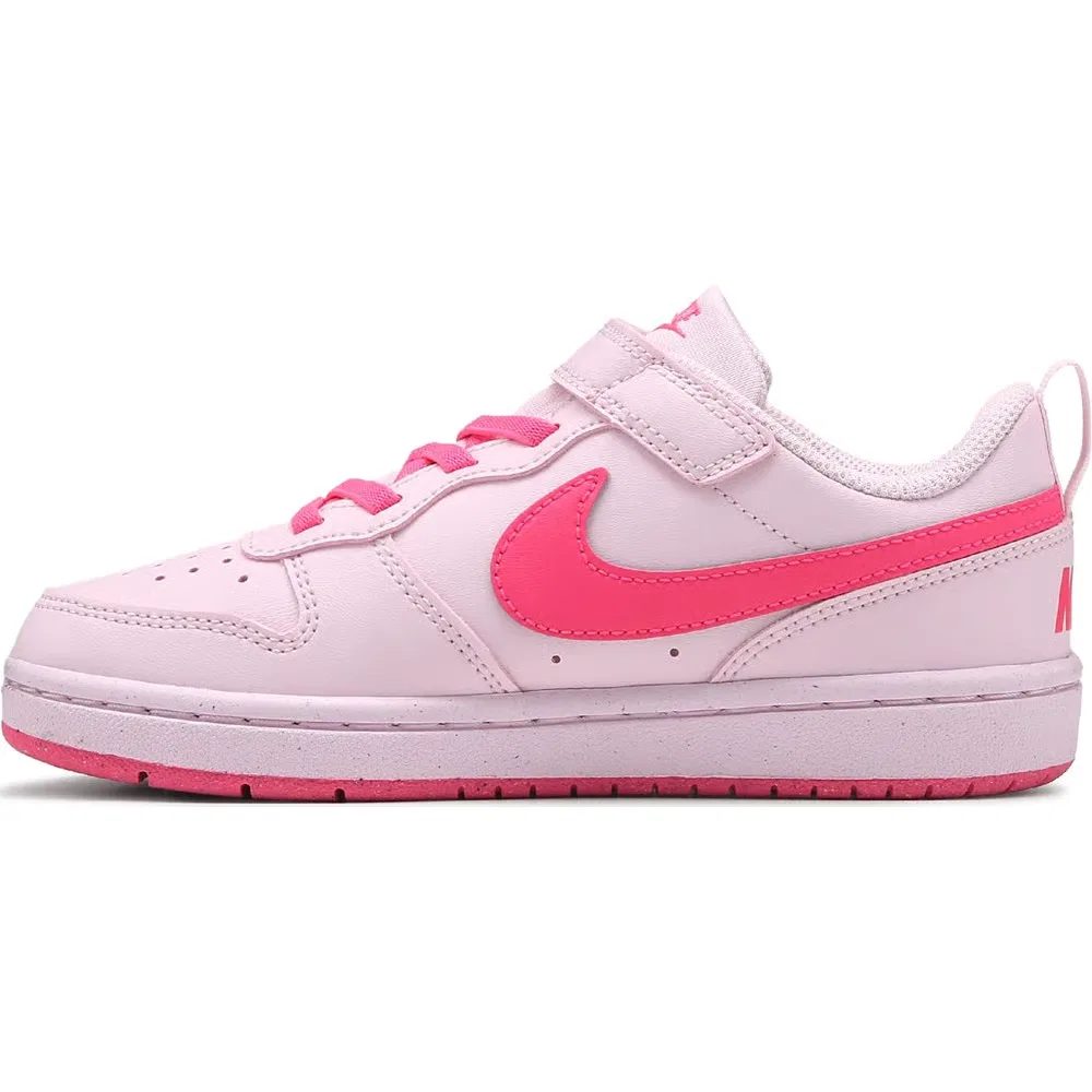 Детские низкие кроссовки Court Borough Recraft Nike, Pink/Pink — фото 3