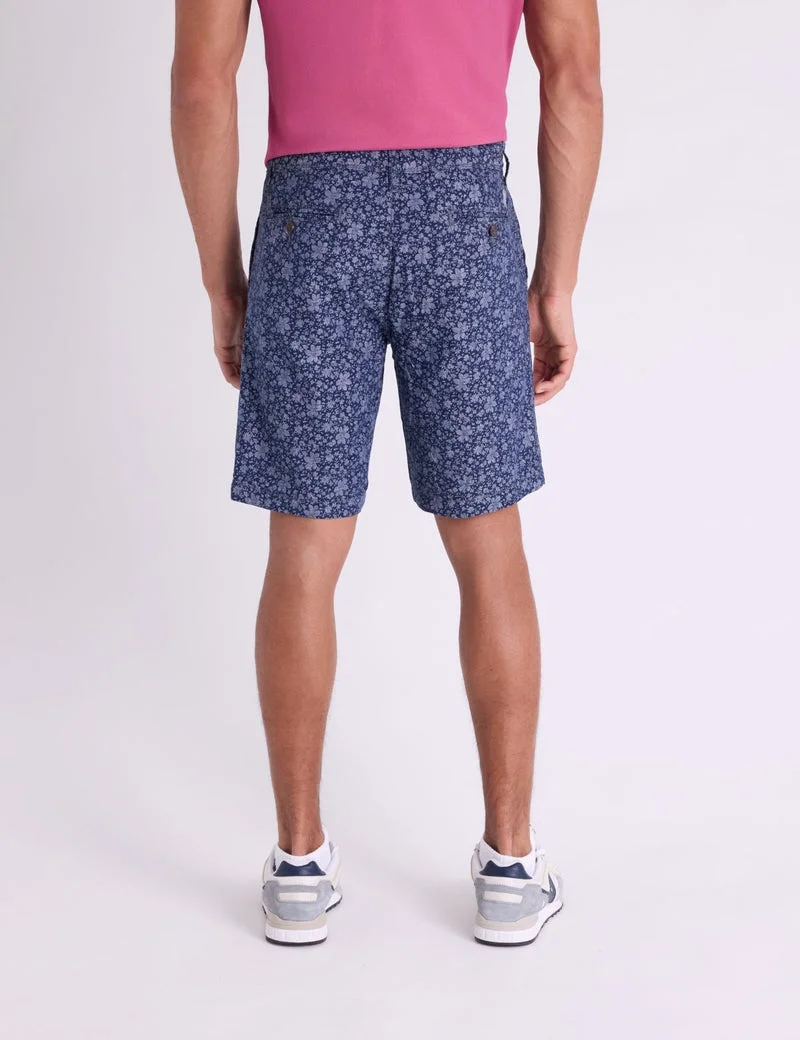 Мужские шорты U.S. Polo Assn. Floral Slub Canvas Mason, синий — фото 2