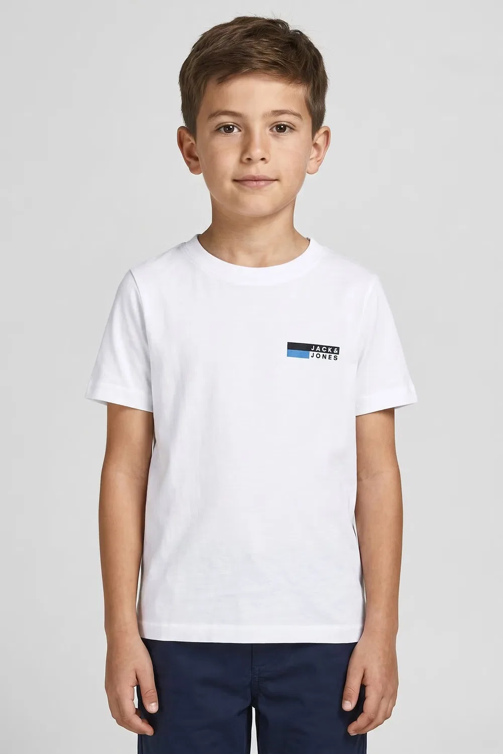 Футболка с коротким рукавом с логотипом бренда Jack & Jones, белая