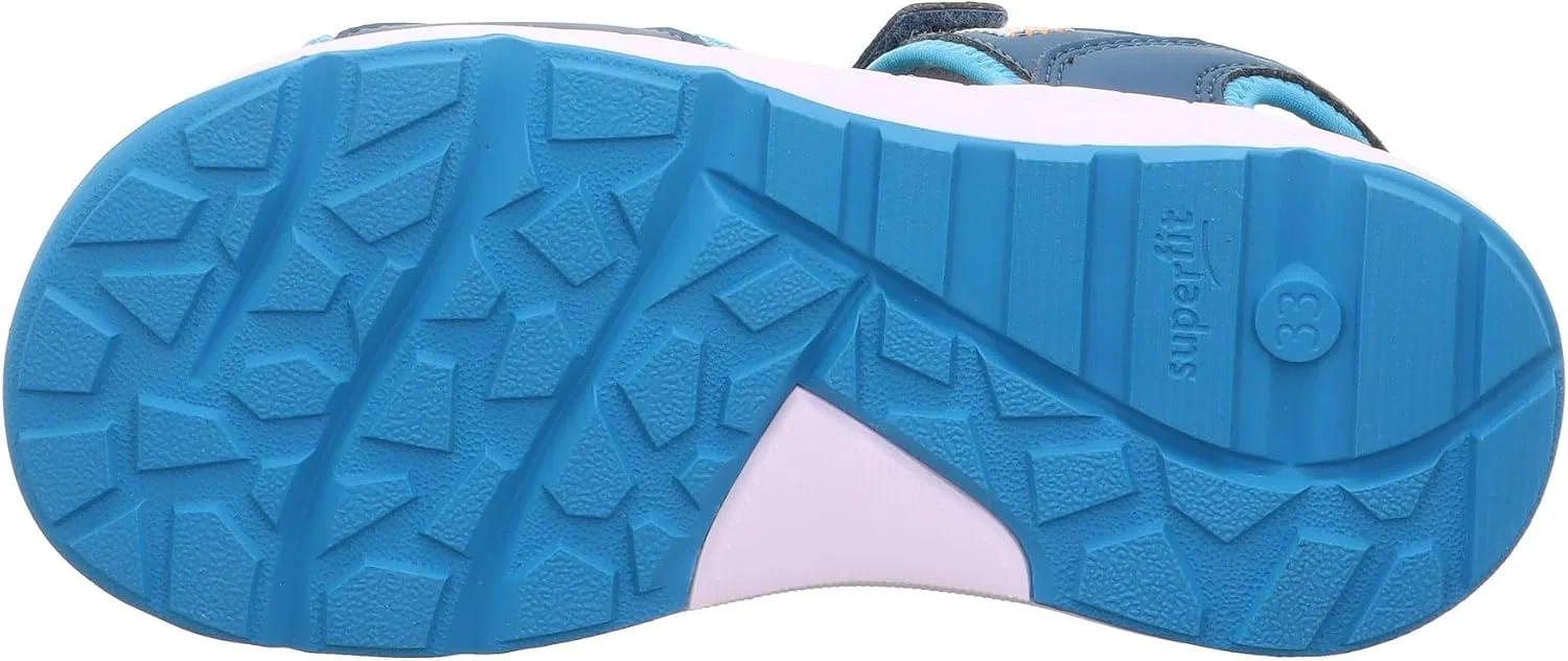 Детские сандалии для мальчиков с перекрестными ремешками Superfit, Turquoise Blue — фото 4