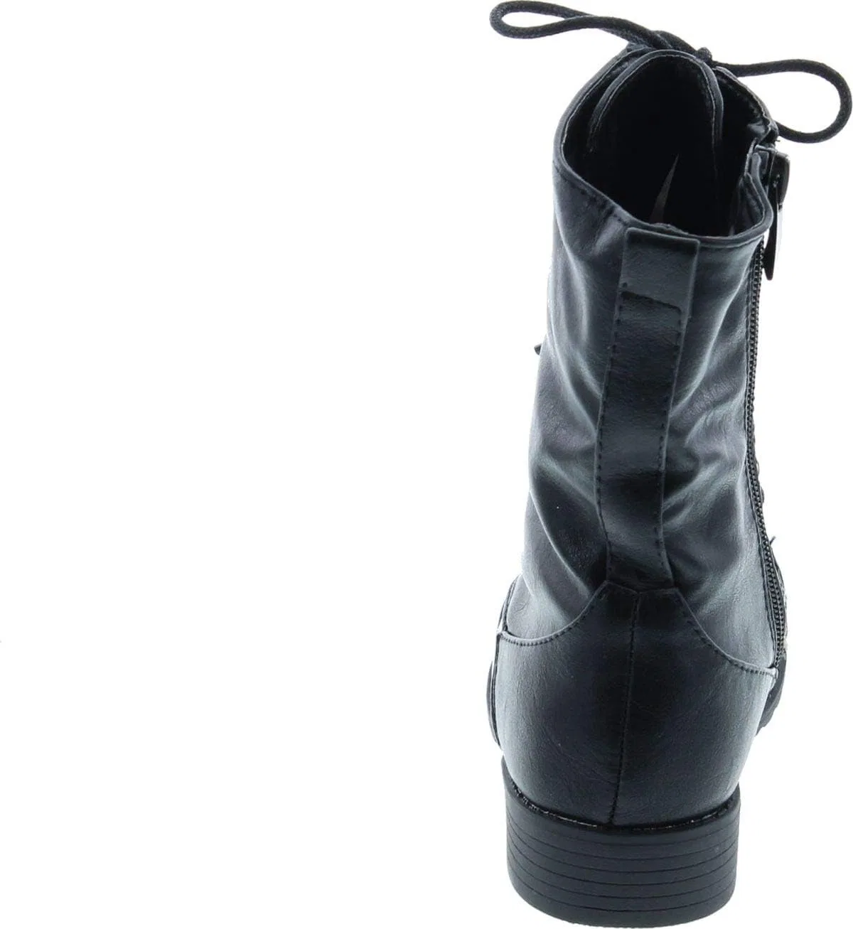 Детские ботинки на шнуровке с принтом Beyonce-62K Static Footwear, Black — фото 4