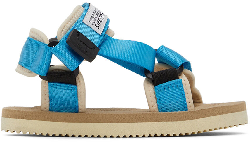 

Детские сине-бежевые сандалии DEPA-2 Suicoke