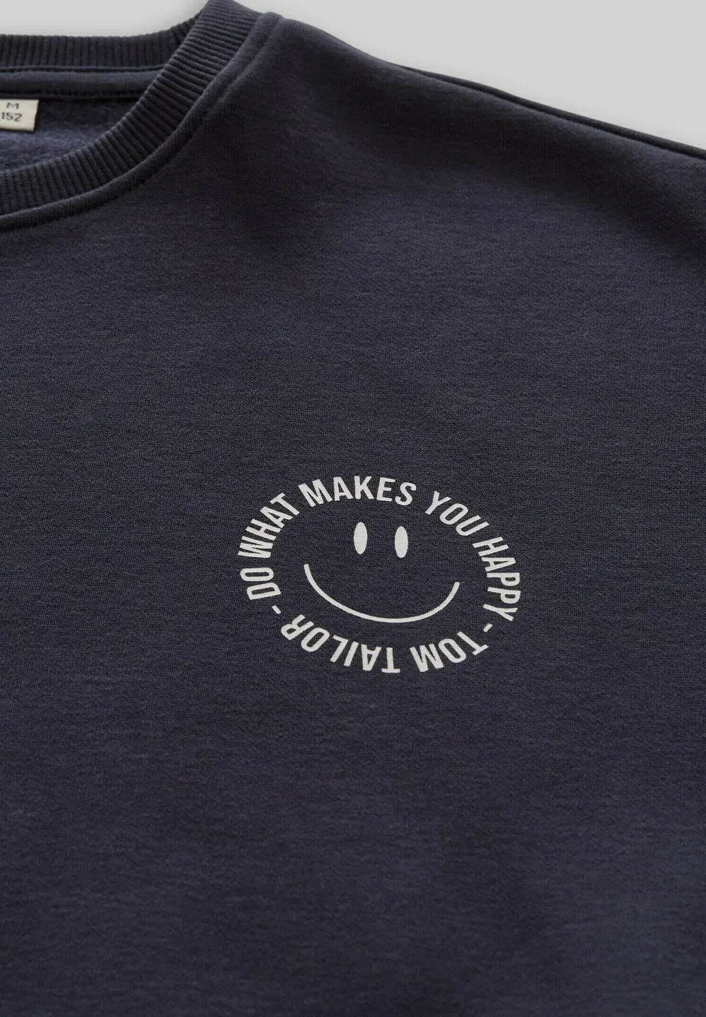 Трикотаж и толстовки, укороченная толстовка с принтом - толстовка Tom Tailor, Parisien Night Blue — фото 3