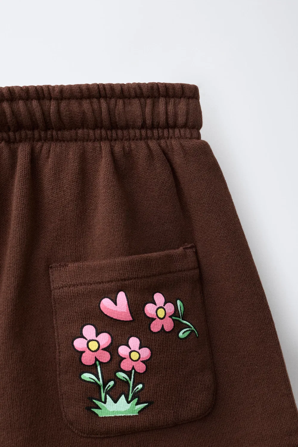 CAPIBARA CAPYFUN ПРИНТ ШОРТЫ-БЕРМУДА ZARA, Brown — фото 4