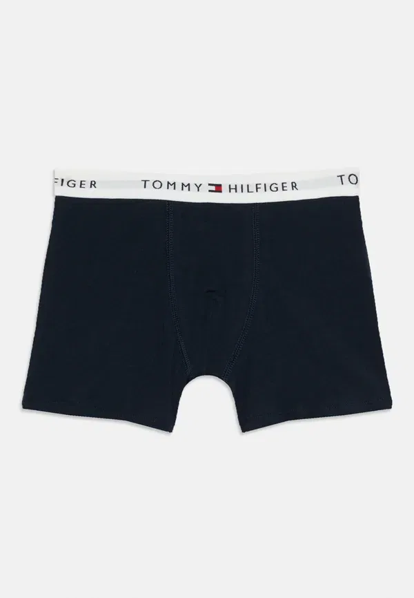 Комплект боксеров из 2 штук с логотипом на поясе, хлопок, Signature Logo Waistband Boxer Briefs Tommy Hilfiger Desert Sky, Army Green, зеленый — фото 3
