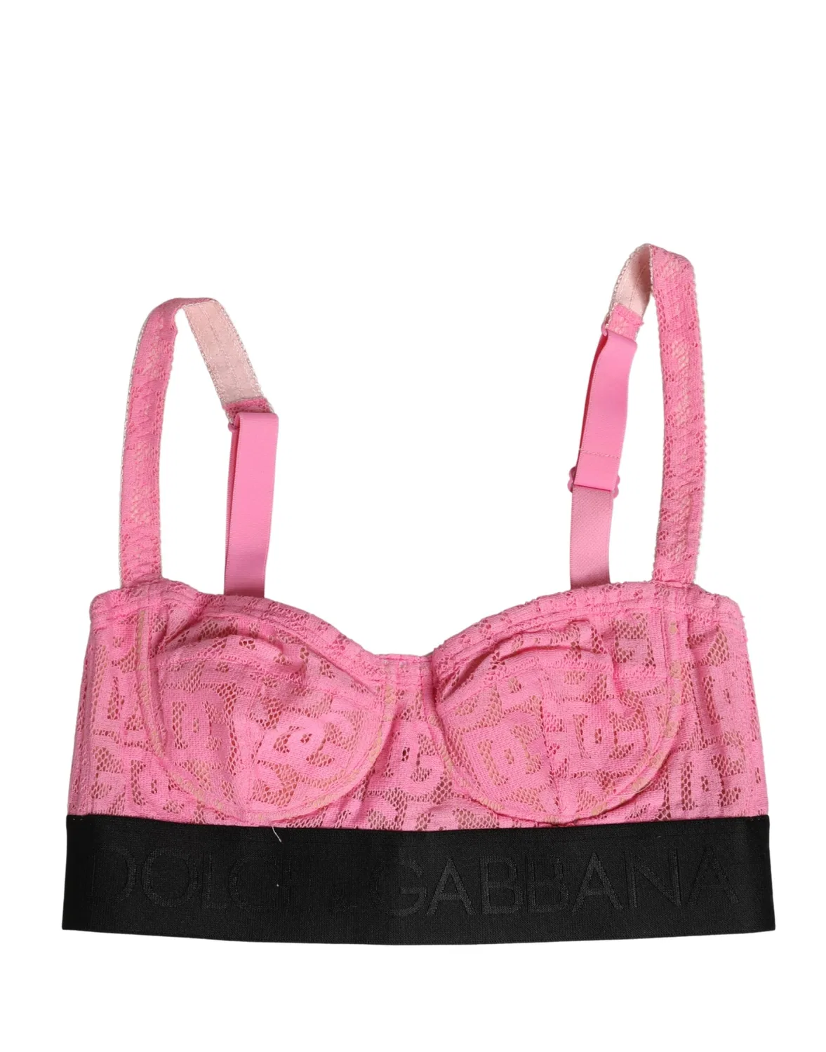 Женское бюстгальтер балконет с полупуш-ап чашками Semi-Pad Underwire Balconette Bra Dolce & Gabbana, Pink — фото 4
