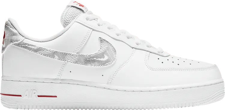 

Кроссовки Nike Air Force 1 Low 'Topography Pack - White University Red', белый