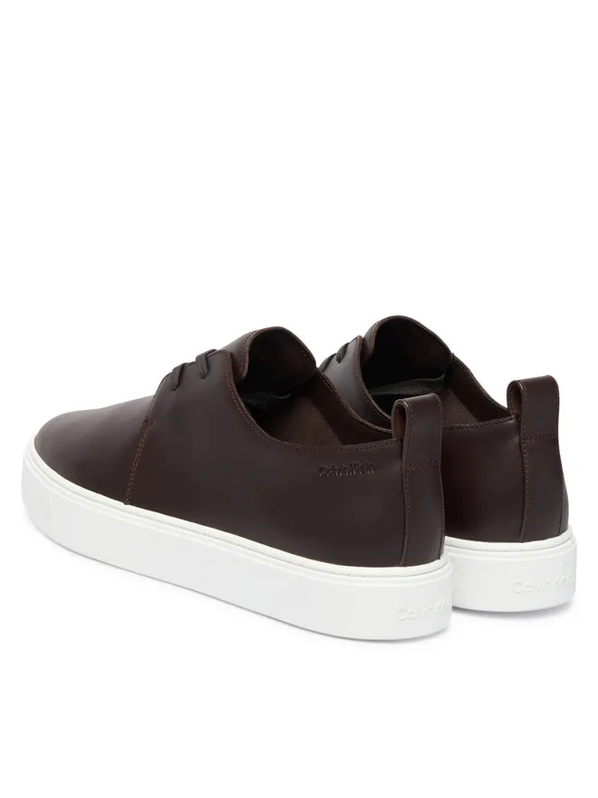 Calvin Klein Кроссовки Hybrid Clean Cup Derby Lth HM0HM02011 темно-красные — фото 3