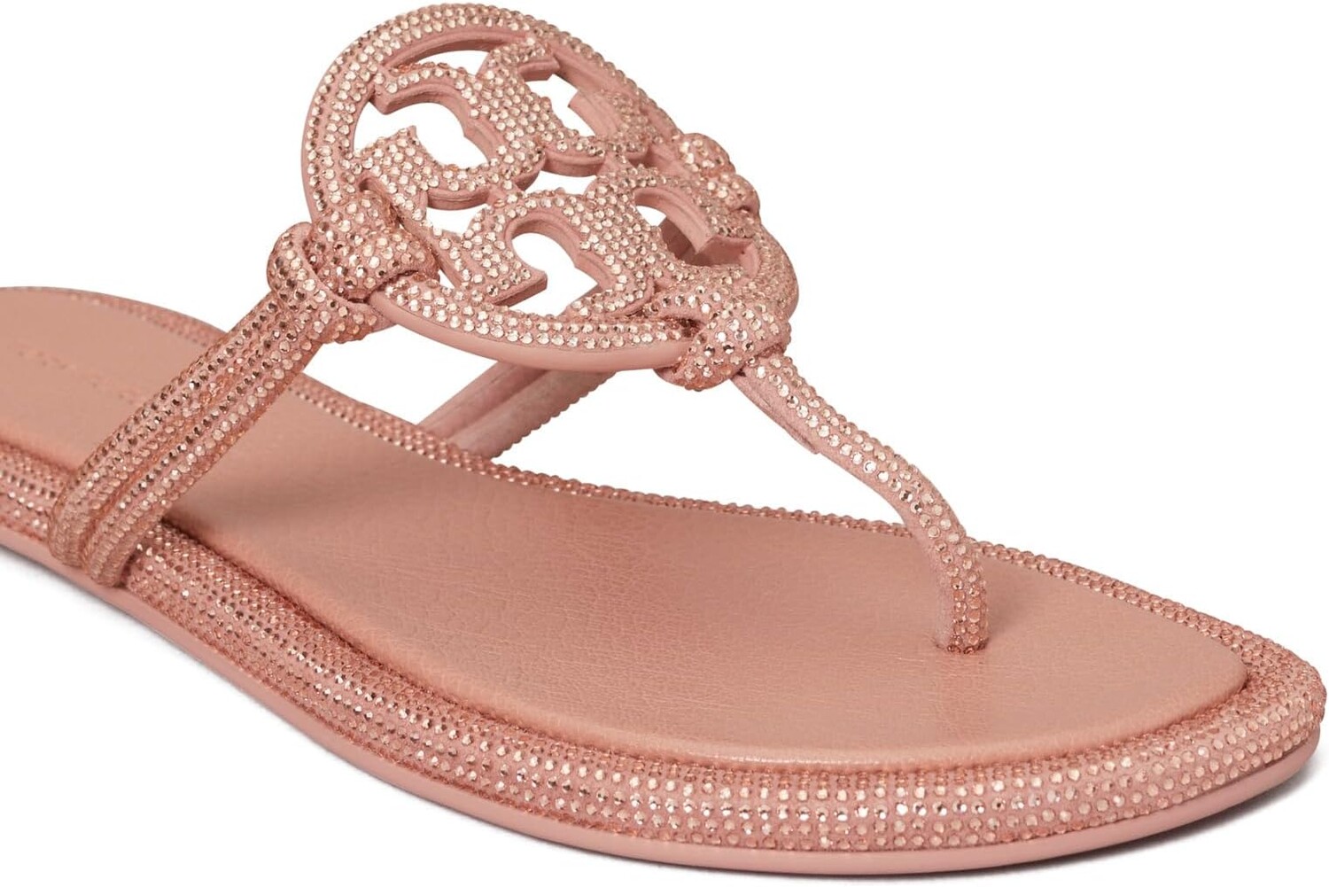 Сандалии на плоской подошве Miller Knotted Pave Tory Burch, цвет Malva — фото 4