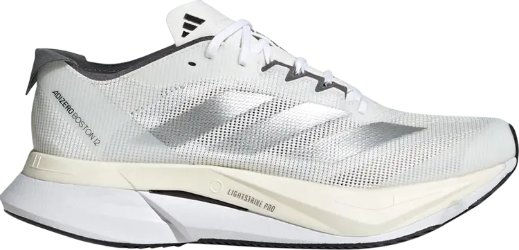 

Кроссовки Wmns Adizero Boston 12 'White Silver Metallic', белый