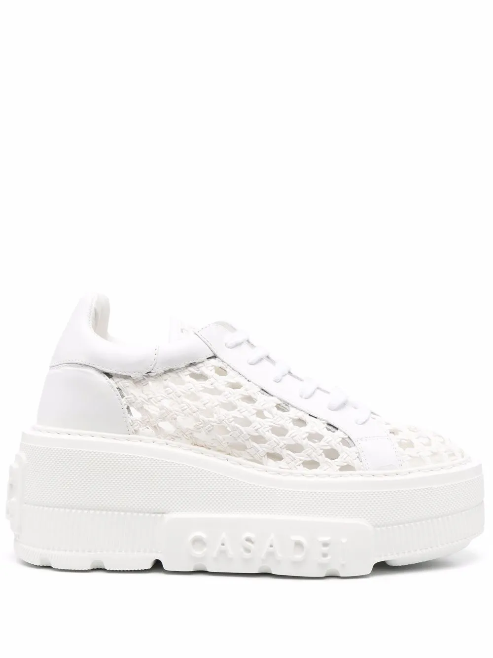 Кроссовки на платформе Casadei, белый