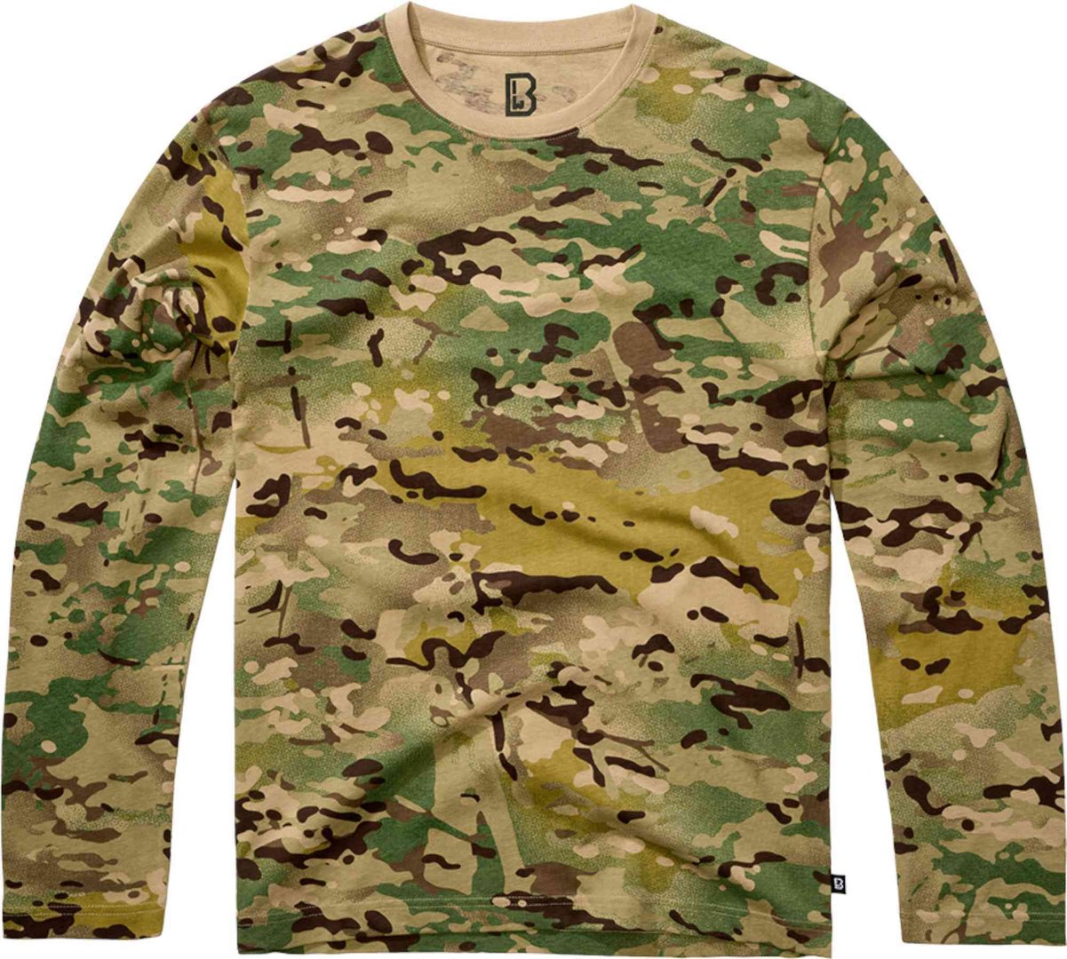 

Лонгслив Brandit Premium Longsleeve Shirt, цвет Green/Black