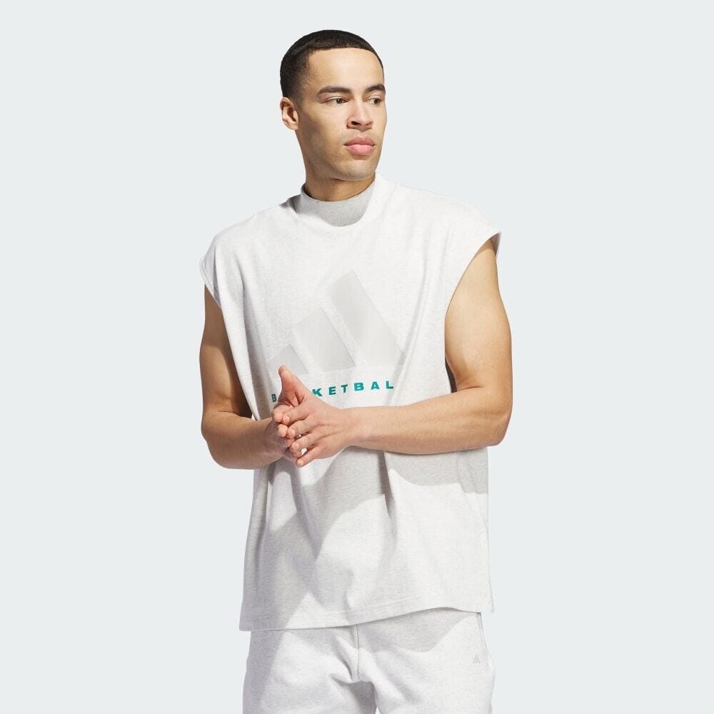 

Футболка Adidas Adidas Basketball Sleeveless T-Shirt (Gender Neutral), цвет Grey One Melange