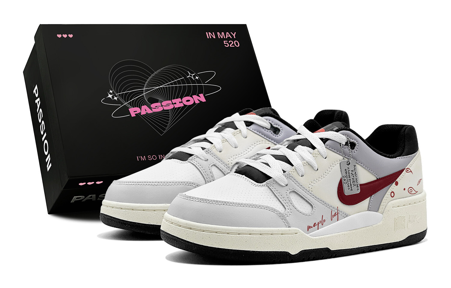 

Мужские кроссовки для скейтбординга Full Force Low-Top, красный Nike