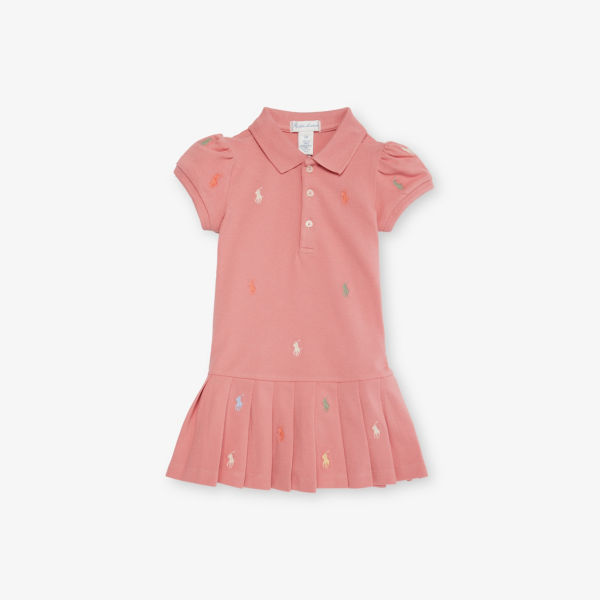 

Платье детское Polo Ralph Lauren с плиссированной юбкой, розовый