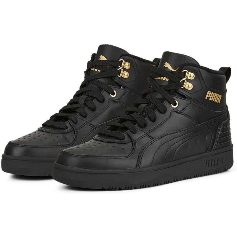Прочная повседневная обувь Rebound Puma, цвет puma black-puma black-puma tea — фото 4