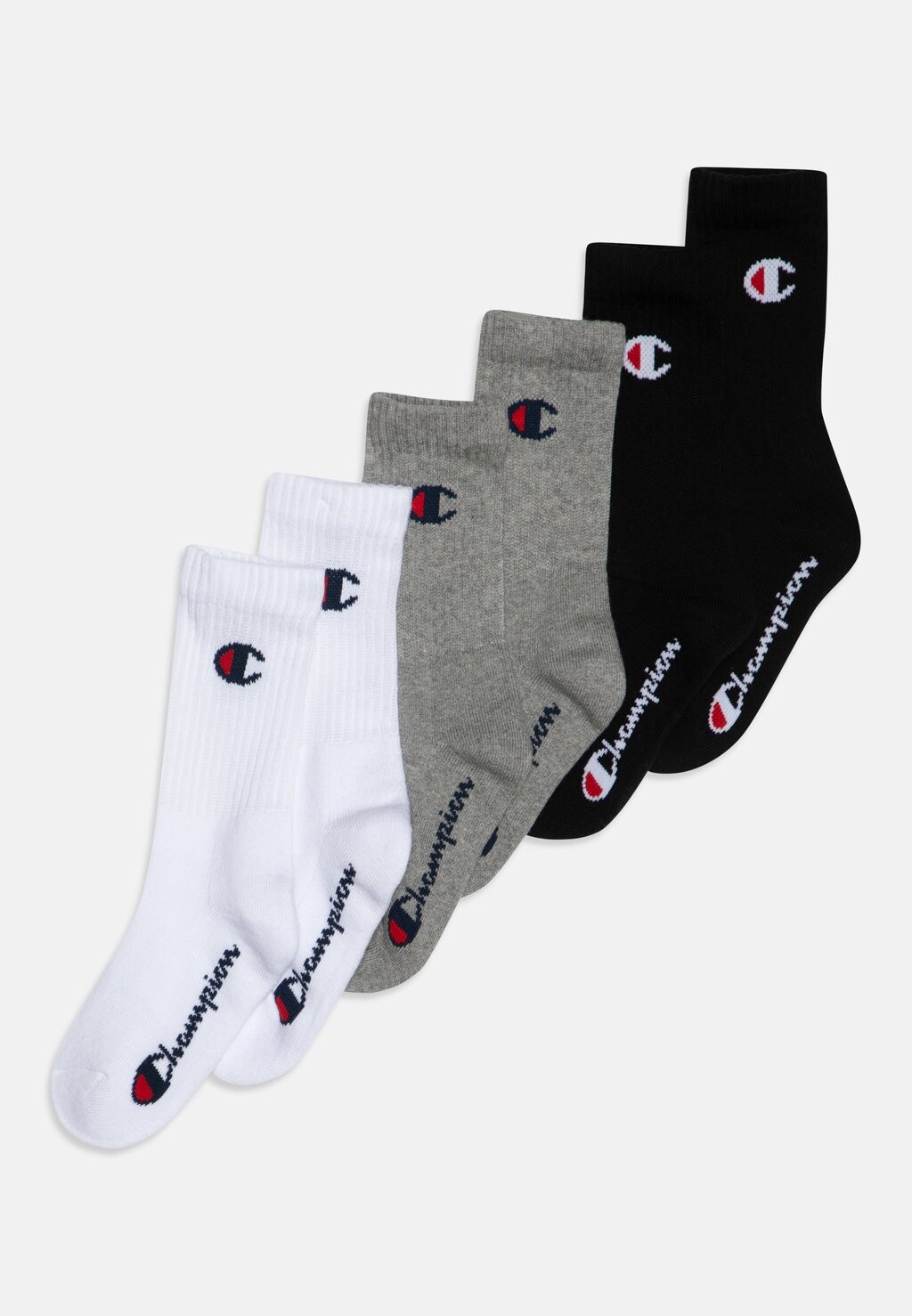 

Спортивные носки Crew Unisex 6 Пакетов Champion, цвет schwarz/grau/weiß