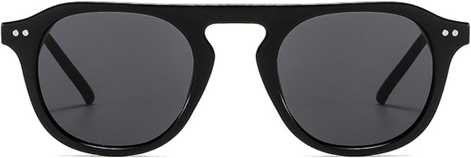 

Солнцезащитные очки Willochra Vintage Round Pilot для женщин и мужчин, модные в стиле 70-х, с заклепками, ретро, ​​круглые, овальные, трендовые, с защитой от УФ-излучения UV400, C2