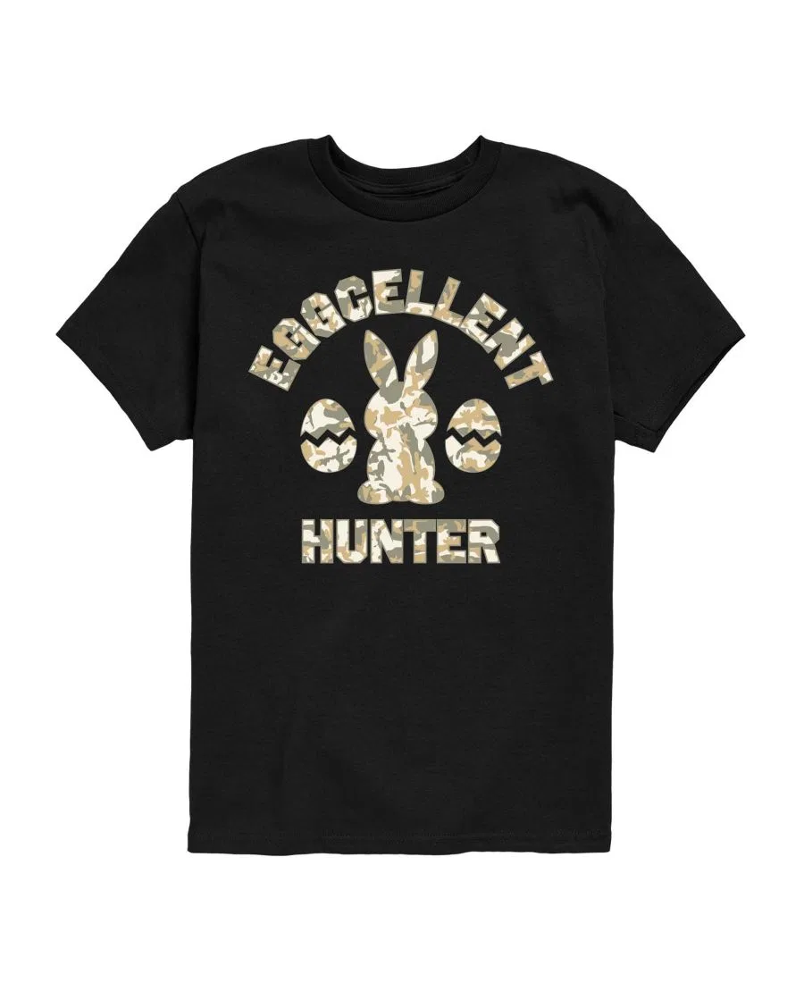 Детская футболка с коротким рукавом и графическим принтом Eggcellent Hunter (8-20 лет) Instant Message, черный
