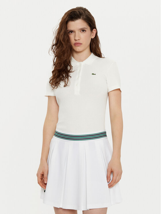 

Рубашка поло облегающего кроя DF5377 Lacoste, экрю