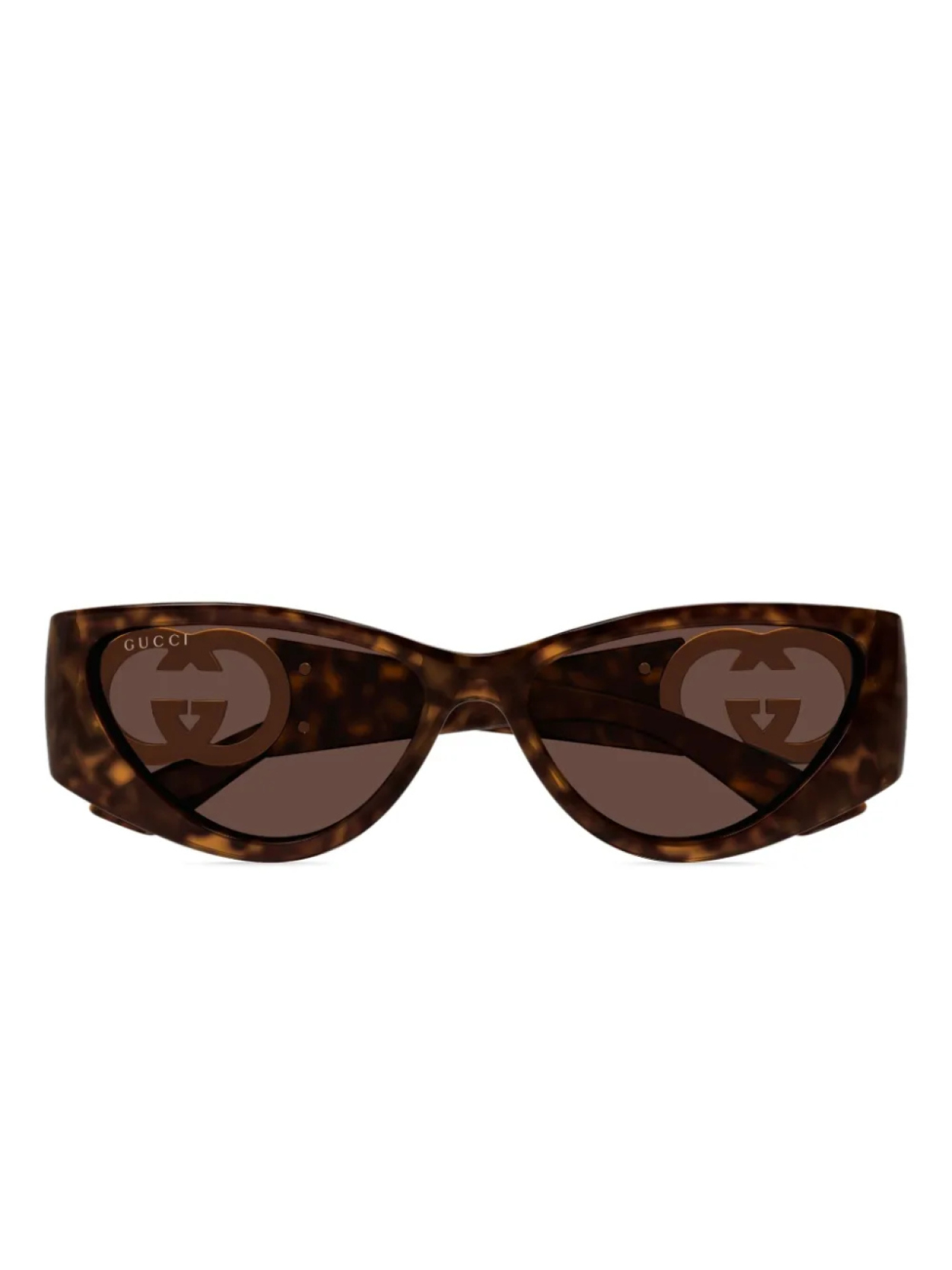 

Gucci Eyewear cat-eye frame солнцезащитные очки, коричневый