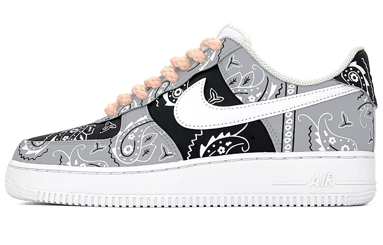 

Кроссовки Nike Air Force 1 Skateboard Shoes Women's Low-Top Black White Pink