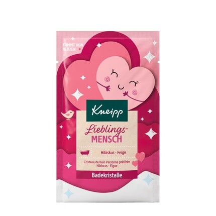 

Кристаллы для ванны Kneipp Lieblingsmensch с натуральной глубокой солью и высококачественным экстрактом гибискуса и инжира 60г