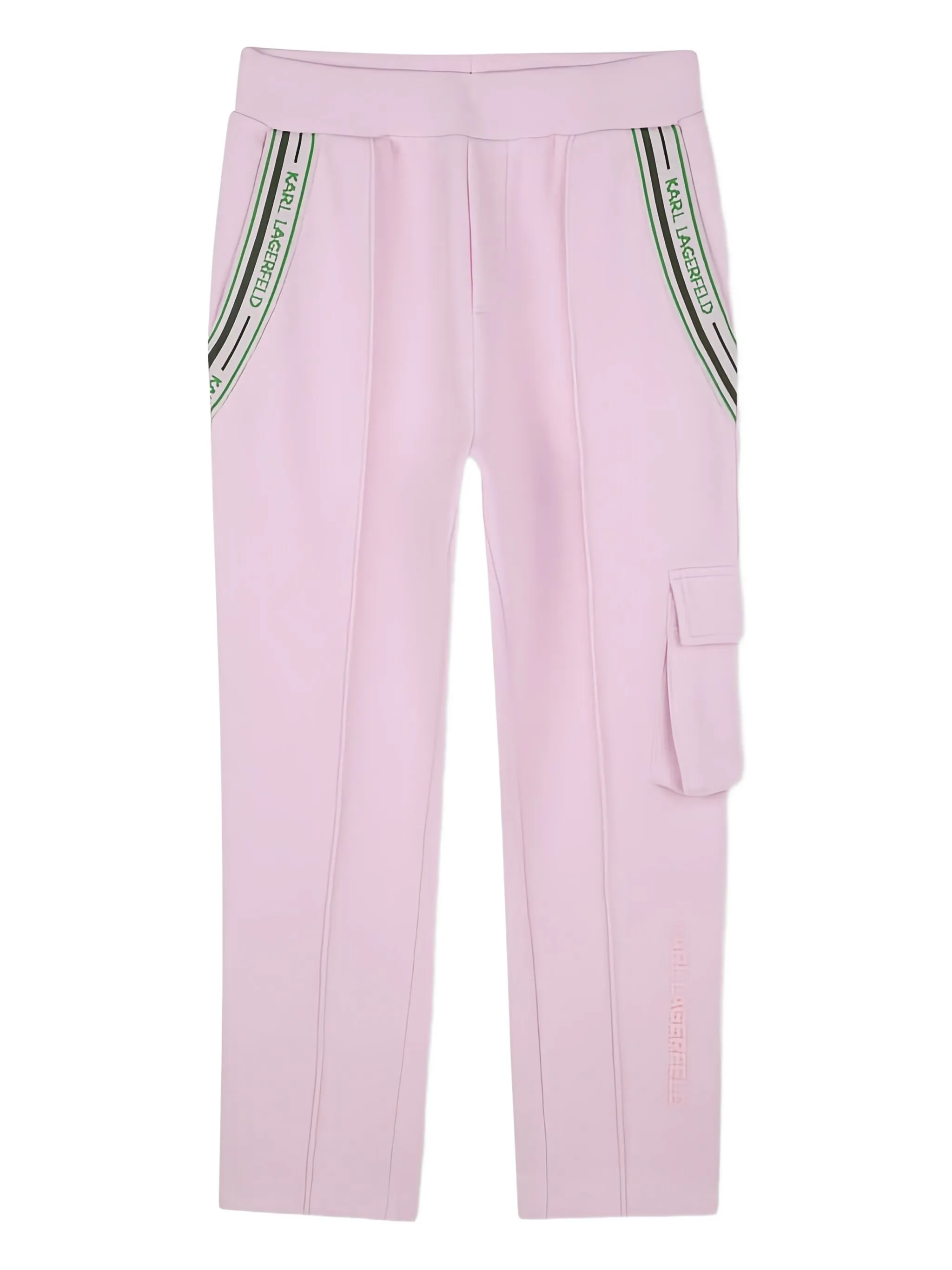 

Брюки карго с логотипом Karl Lagerfeld Kids, розовый