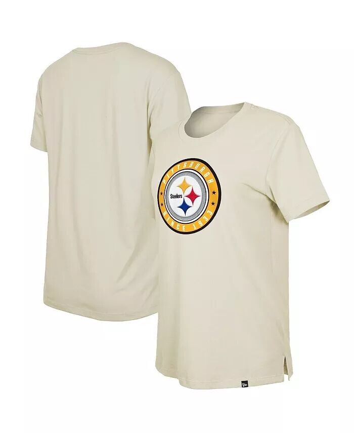 

Женская кремовая футболка Pittsburgh Steelers Draft NFL 2023 New Era