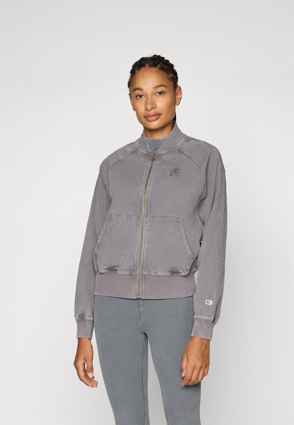 

Толстовка на молнии BOMBER JACKET Champion, темно-серый