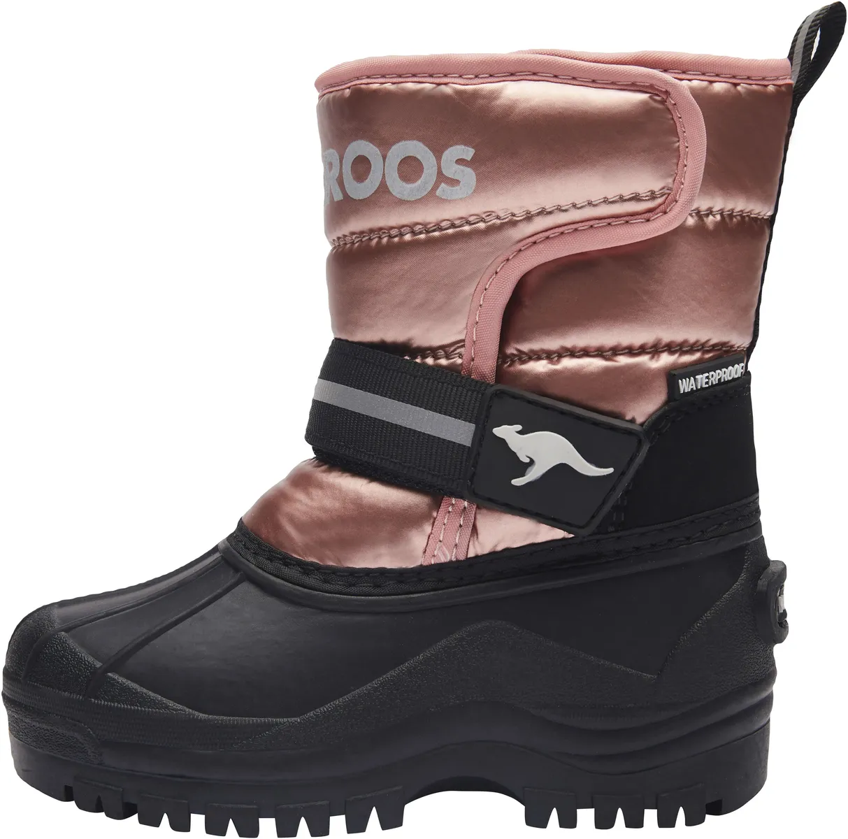 Зимние ботинки KangaROOS "K-Shell II Metallic", теплая подкладка и светоотражатели, цвет Rosa-Metalli — фото 2