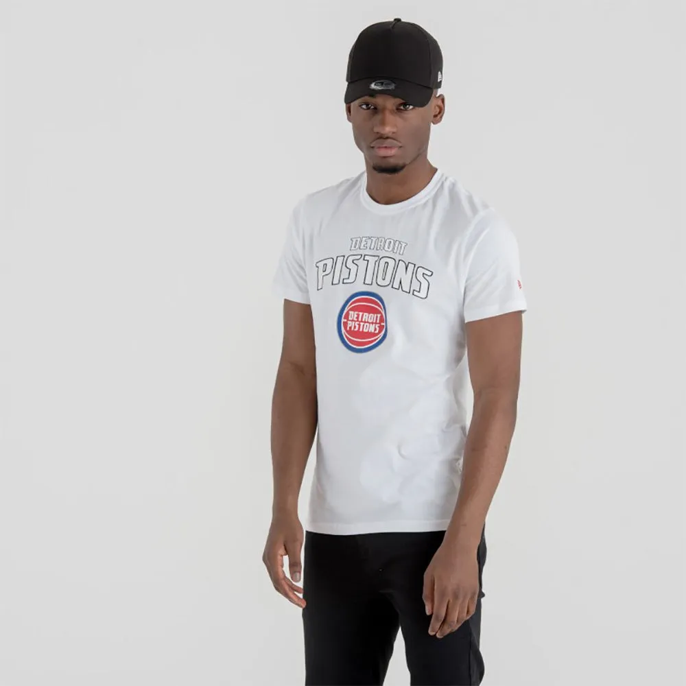 

Футболка с коротким рукавом New Era NBA Regular Detroit Pistons, белый