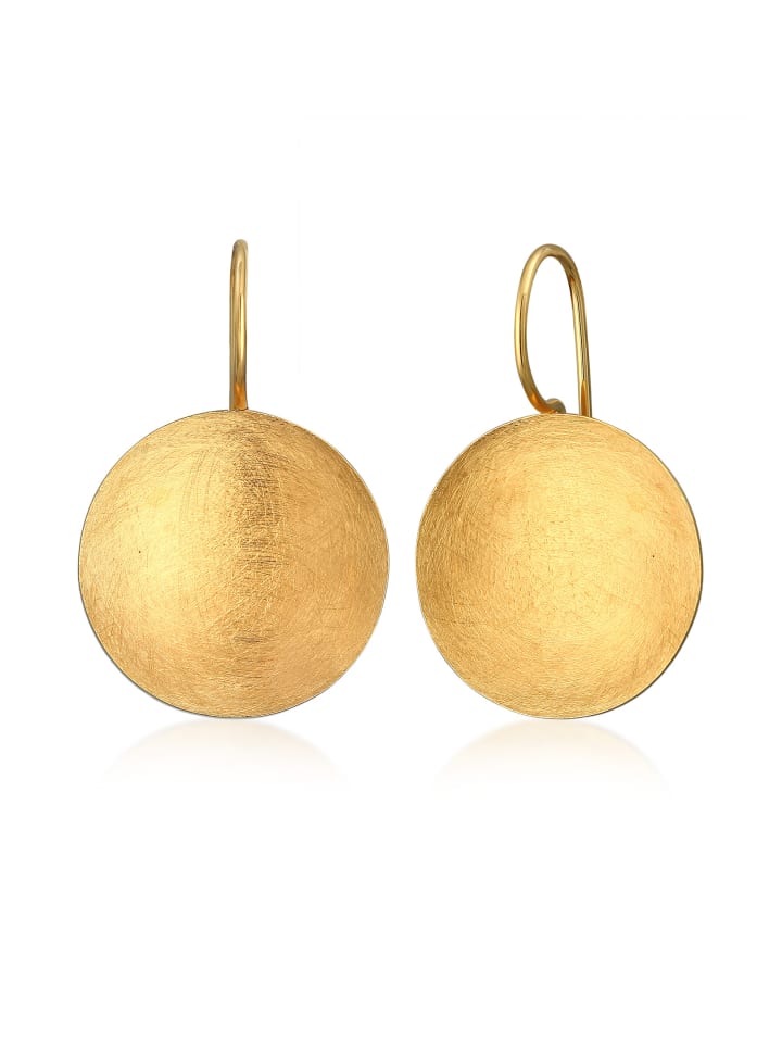 

Nenalina Серьги из серебра 925 пробы, геометрический узор, круг в золоте