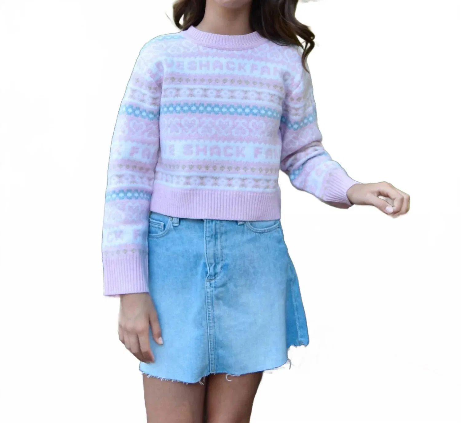 LoveShackFancy Пуловер Calina Peach Dream, разноцветный